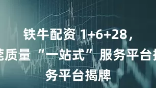 铁牛配资 1+6+28，东莞质量 “一站式” 服务平台揭牌
